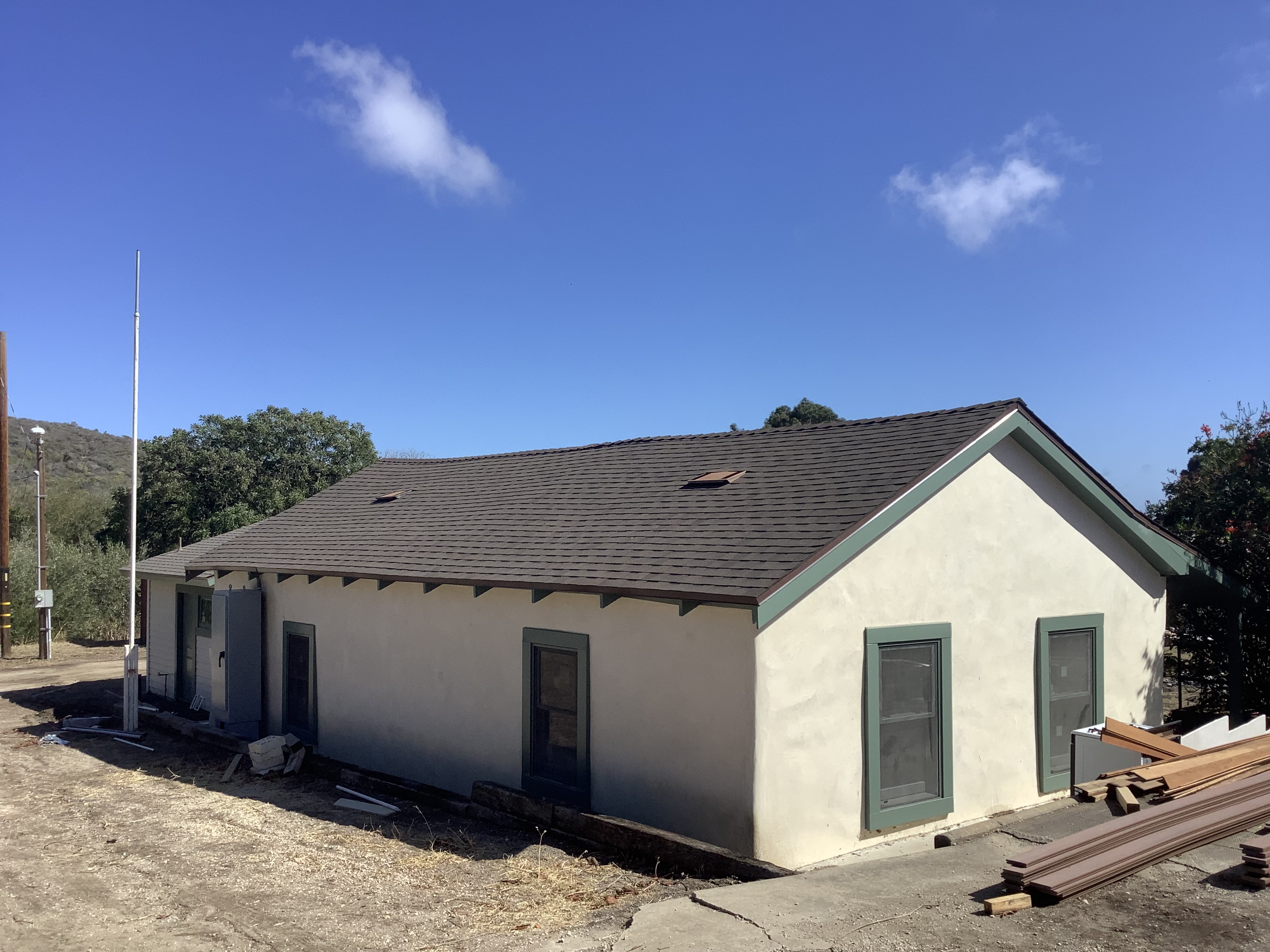 Point Conception Institute Field Station: Adobe Office at the Dangermond Preserve.